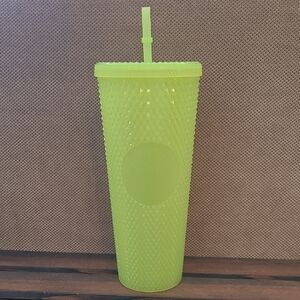 Starbucks Neon Lime Textured Reusable Tumbler with Straw